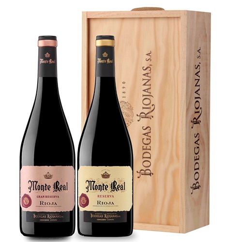 Monte Real Reserva and Gran Reserva in Wooden Box